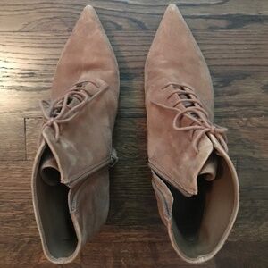 Nine West Suede Yendira Ankle Boot (Size 8.5)